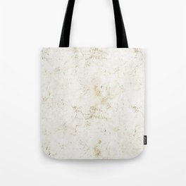 White & Gold Marble Tote Bag