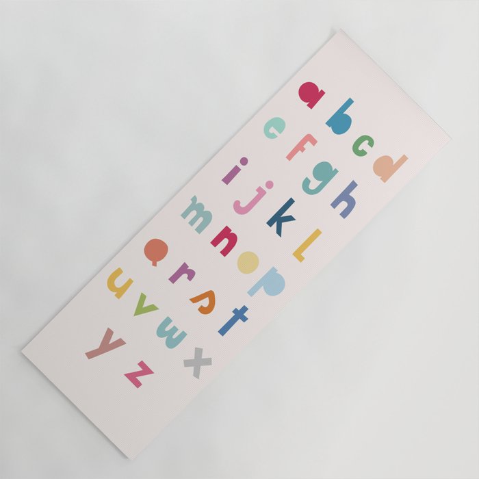 ABC alphabet art Yoga Mat