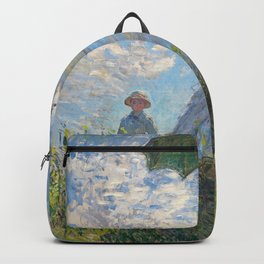 MONET, Claude. Woman with a Parasol, Madame Monet and Her Son, 1875. Backpack
