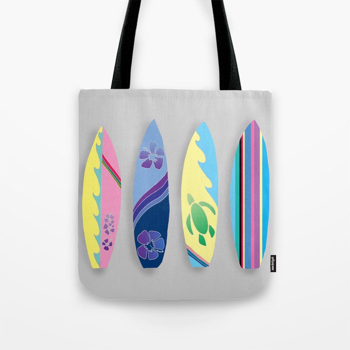 Four Surfboards Tote Bag