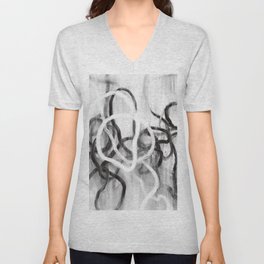 Expressionist Painting. Abstract 129. V Neck T Shirt
