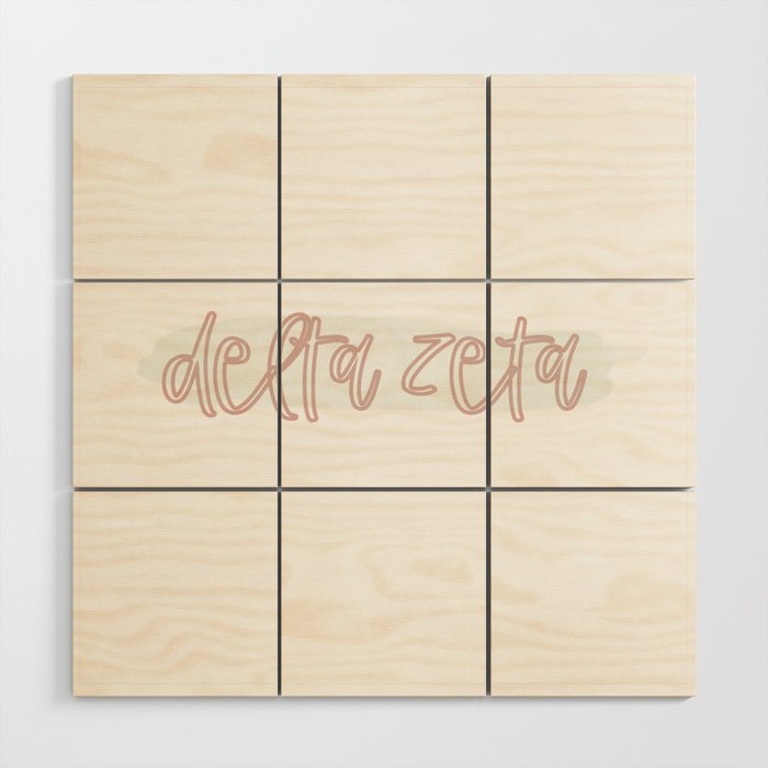 dz lowercase Wood Wall Art