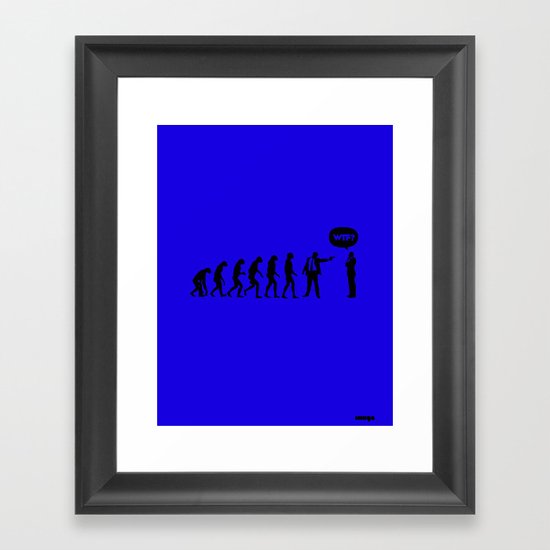 WTF? Evolution! Framed Art Print
