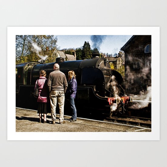 The Train Now Standing Art Print