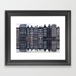 Amsterdam houses 1. Framed Art Print