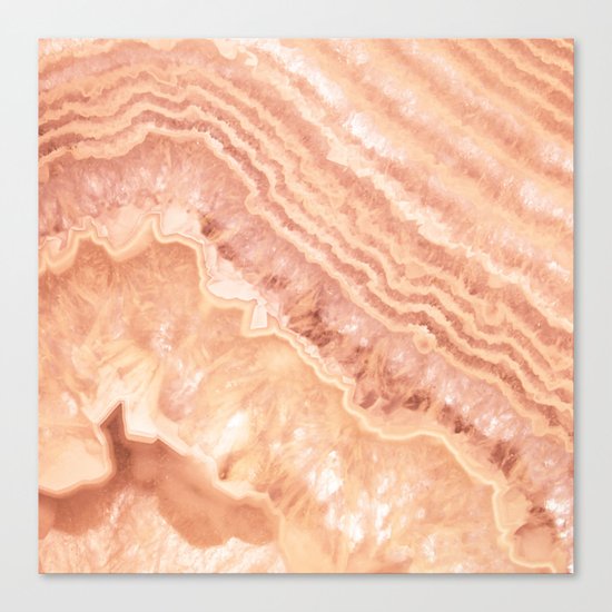 Champagne onyx marble Canvas Print