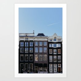 Architecture of Amsterdam | Travel photography | Buildings and the canals | The Netherlands | Art Print Art Print