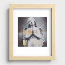 Don't Blink Weeping Angels Dr. Who Inspired Travel Photography Recessed Framed Print