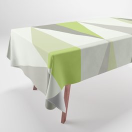 MidCentury Modern Triangles Chartreuse Tablecloth