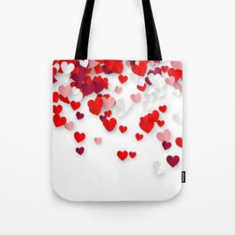 Hearts Confetti Tote Bag