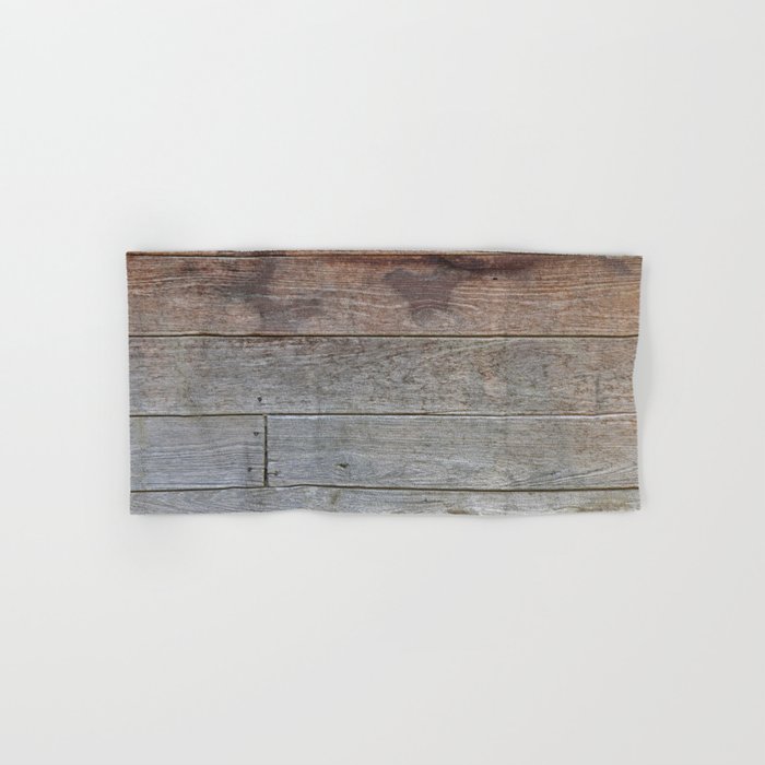 Old dirty wooden wall Hand & Bath Towel