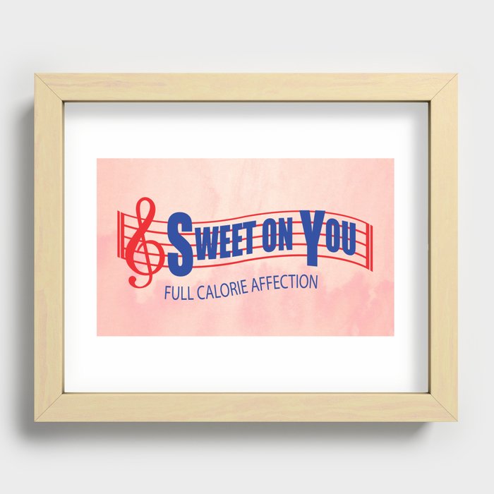 Sweet on you Recessed Framed Print