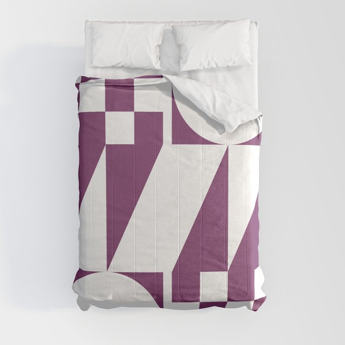 Geometrical modern simplicity 8 Comforter