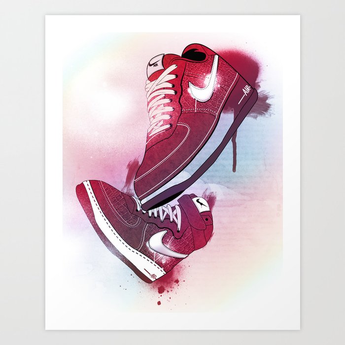 Nike Air Force One printed poster