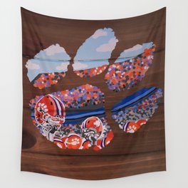 Clemson Tiger Paw Wall Tapestry