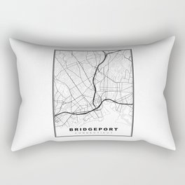 Bridgeport Map Rectangular Pillow