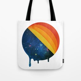 049 Cosmic retro ice cream roll melting Tote Bag