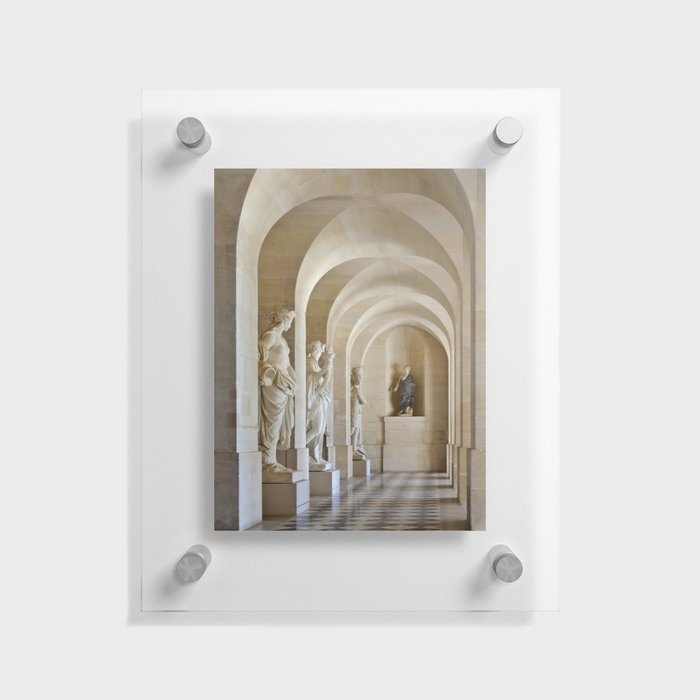 Versailles Palace Galerie Basse Statues Floating Acrylic Print