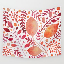 Autumn leaves - orange and red Wall Tapestry