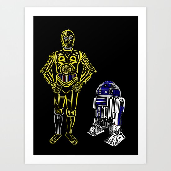 C3TYPO and R2TYPO Art Print