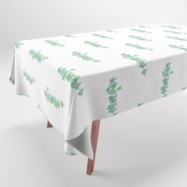 Eucalyptus plants leaves branches flowers Watercolor  Tablecloth