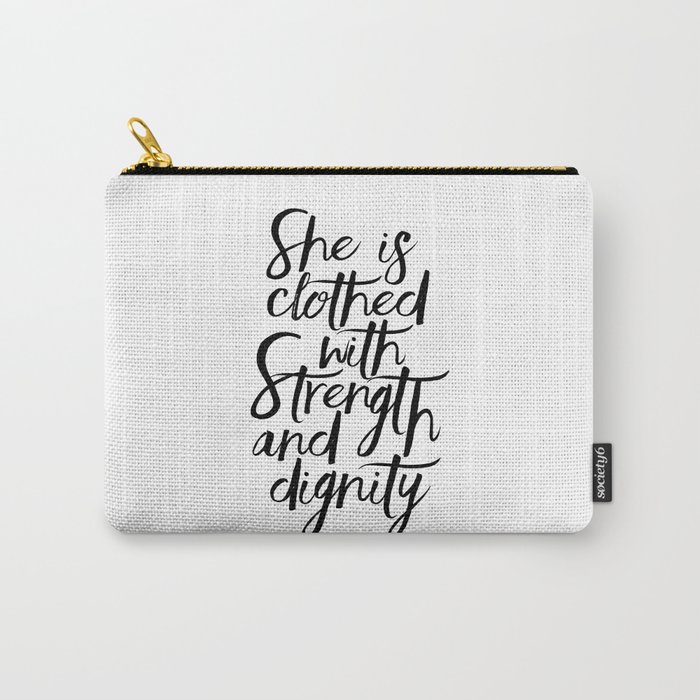 She Is Clothed With Strength And Dignity Scripture Art Bible