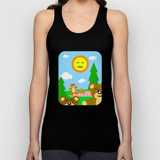 Teddy Bear Picnic Unisex Tank Top