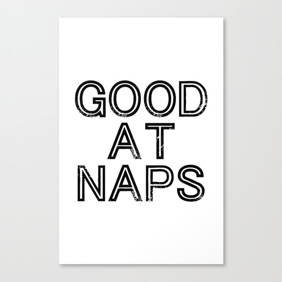 Good At Naps Canvas Print