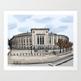 Baseball Stadium Art Print