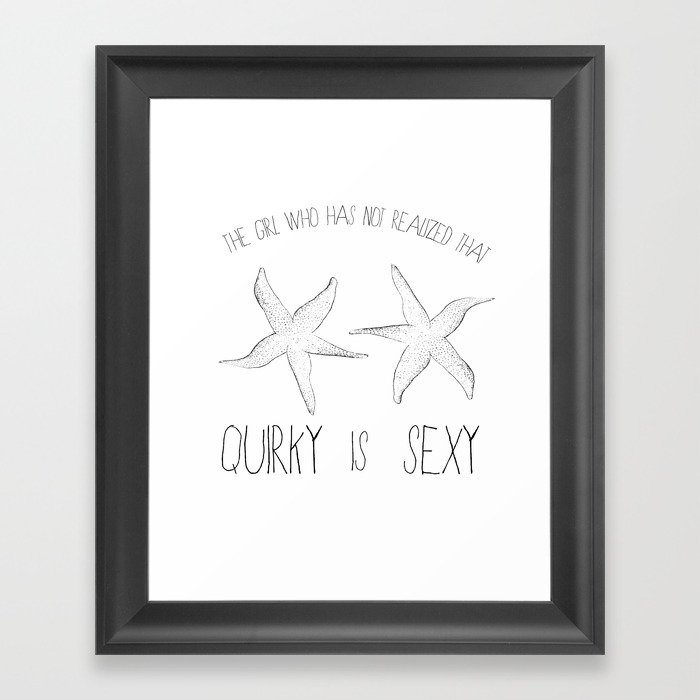 UO$ Quirky Girl Framed Art Print