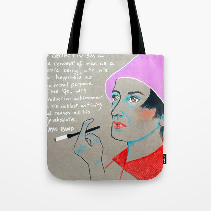 Author Ayn Rand Tote Bag