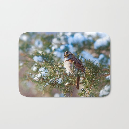 Sunlight Sparrow Bath Mat