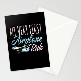 My Very First Airplane Ride Airplane Stationery Card
