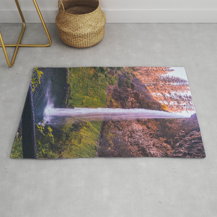 Waterfall in Oregon | Travel Photography | PNW Rug