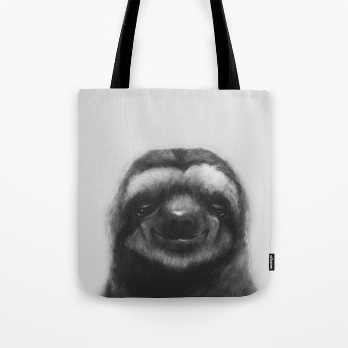 Sloth #1 (B&W) Tote Bag