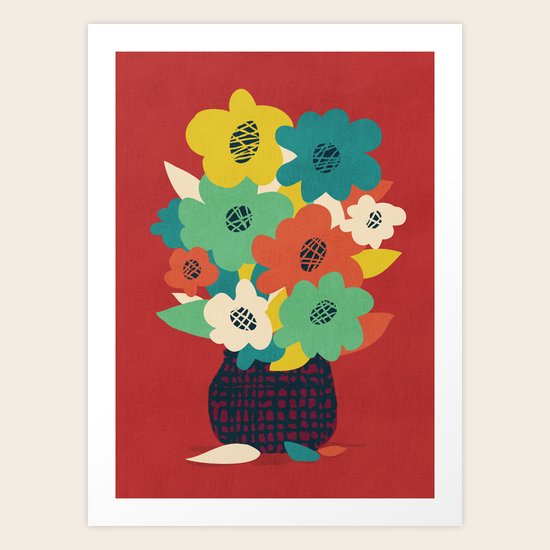 Paper Flowers Art Print by Society6
