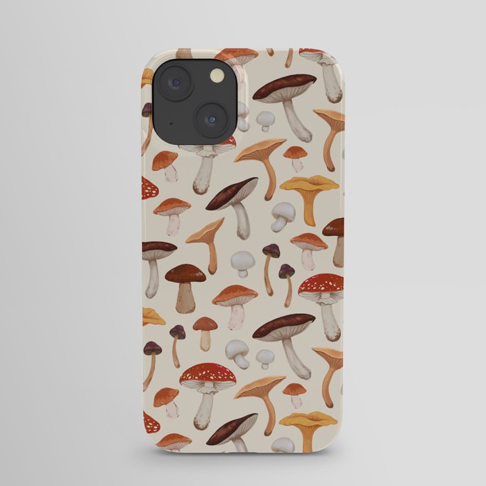 Mushroom Medley Pattern - Neutral iPhone Case