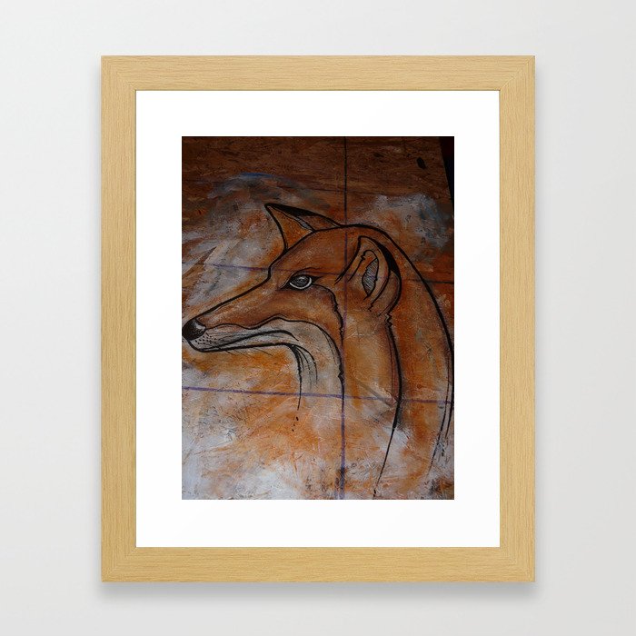 Fox. Framed Art Print