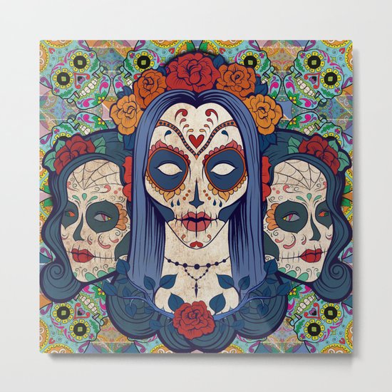 Muerto Ladies Metal Print