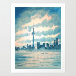 Toronto Canada Skyline Art Print