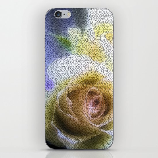 Old Love Gentle Rose - Pastel Vintage Mosiac iPhone & iPod Skin