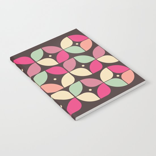 Funky Flower Garden Pattern Notebook