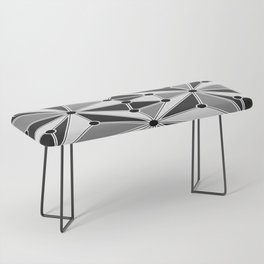 Abstract geometric pattern - gray. Bench