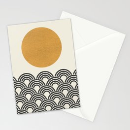 Sun & Wave - Oriental Pattern Stationery Card