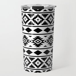 Aztec Essence Ptn III Black on White Travel Mug