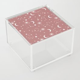 stars and constellations rose Acrylic Box