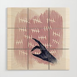 Counting Days Illustration Wood Wall Art