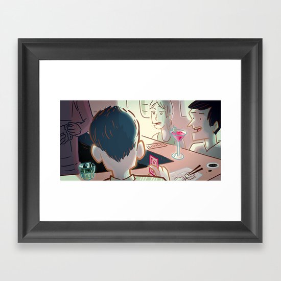 Sushi Serendipity Framed Art Print