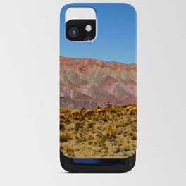 The Range of Mountains called Hornocal or 14 Colors Mountain in Jujuy Region of Argentina iPhone Card Case