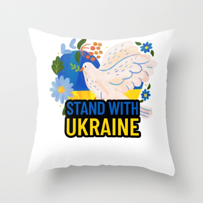 Ukrainian Shirt, Ukraine Gift, Ukraine Shirt, Ukrainian Gift Throw Pillow